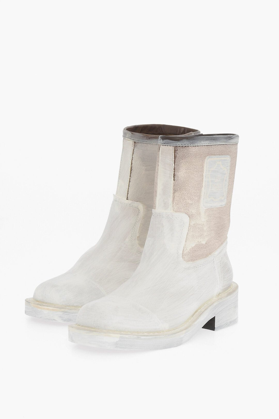 Other - Maison Margiela MM6 Coated Leather Ankle Booties - 8058260934834 - Ask Me Wear