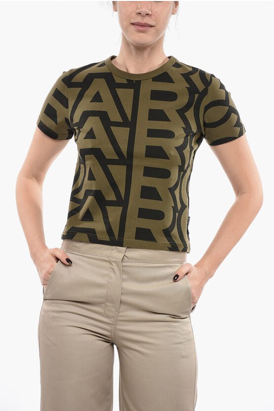 Clothing - Shirts - Marc Jacobs Monogram Cropped Short Sleeved T-shirt - 001157105844 - Ask Me Wear