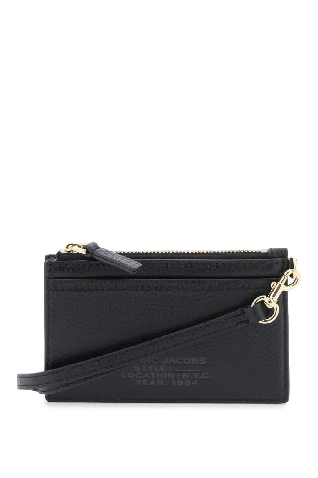 Bags - Marc Jacobs The Leather Top Zip Wristlet - 241445APG000005 - 001B - os - Ask Me Wear