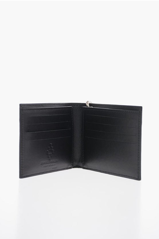 Accessories - Wallets & Card Holders - Marcelo Burlon Leather BLACK WINGS Wallet with Chain - 8058841237439 - Ask Me Wear