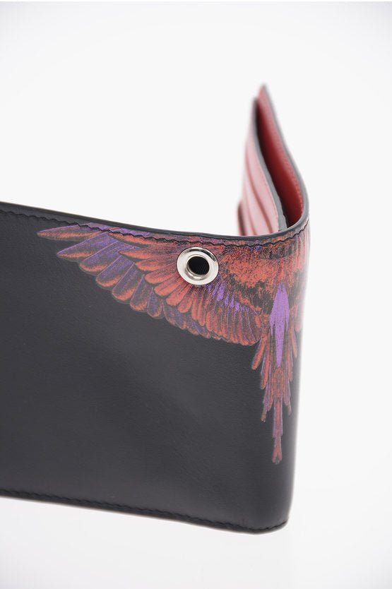 Accessories - Wallets & Card Holders - Marcelo Burlon Leather RED WINGS Wallet with Chain - 8058841237408 - Ask Me Wear