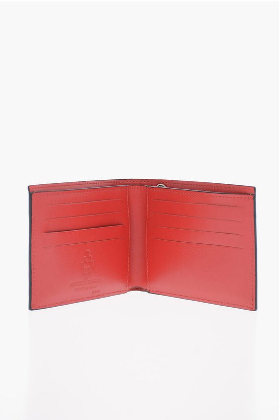 Accessories - Wallets & Card Holders - Marcelo Burlon Leather RED WINGS Wallet with Chain - 8058841237408 - Ask Me Wear