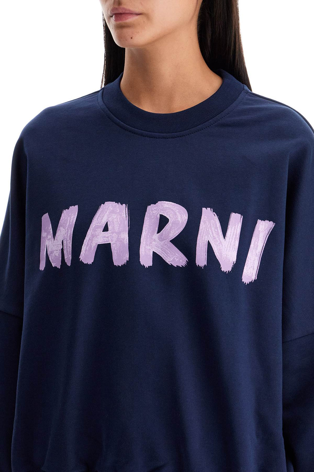 Other - Marni Crewneck Sweatshirt With Logo - 242418DFE000001 - LOB95 - 36 - Ask Me Wear