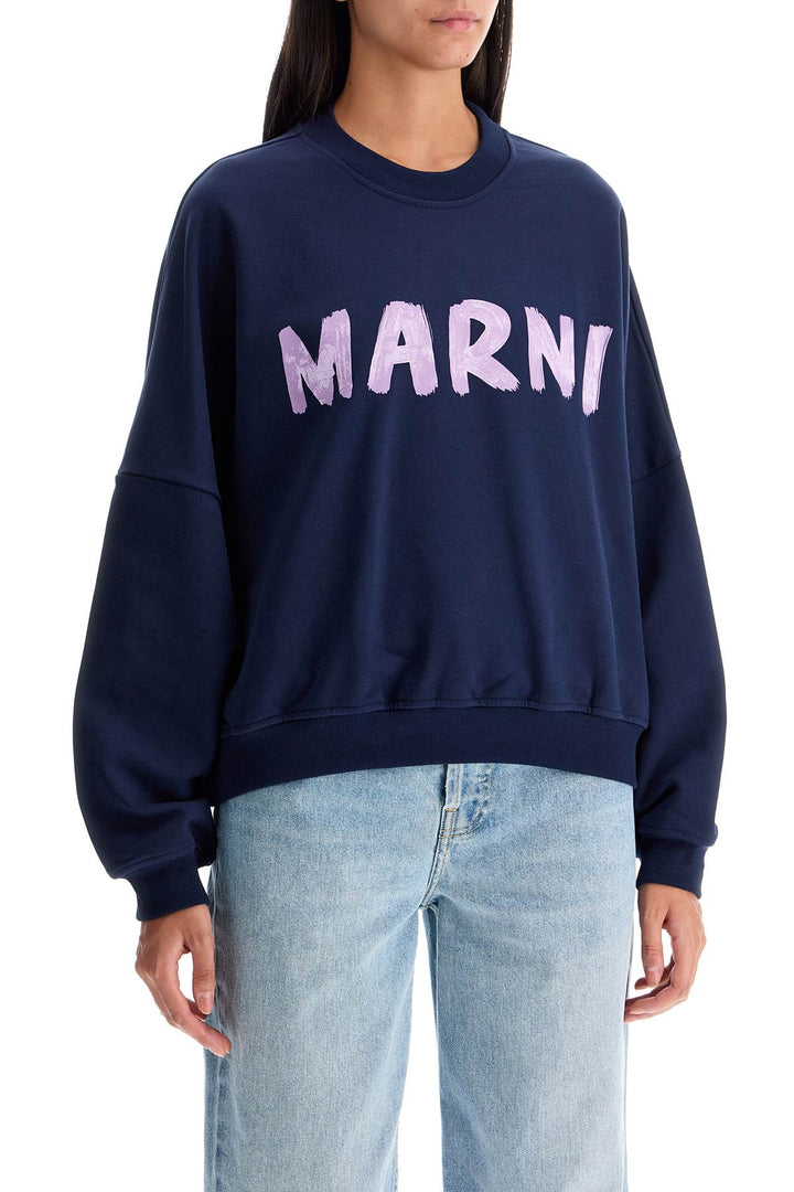 Other - Marni Crewneck Sweatshirt With Logo - 242418DFE000001 - LOB95 - 36 - Ask Me Wear