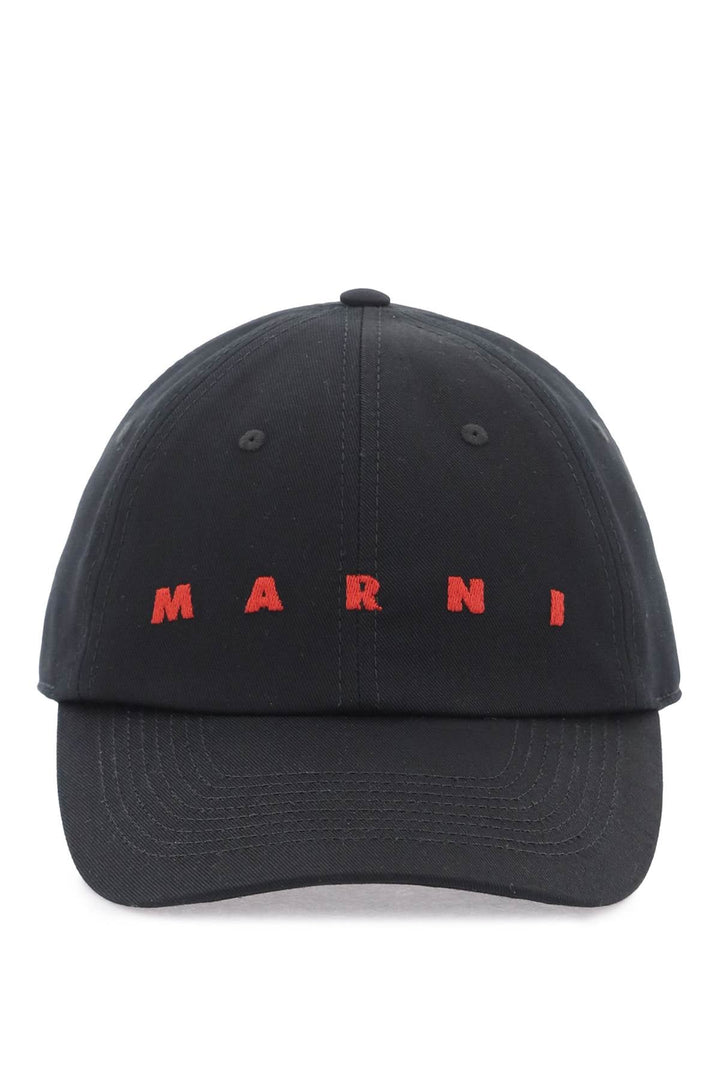 Other - Marni Embroidered Logo Baseball Cap With - 241418FPP000002 - 00N99 - m - Ask Me Wear