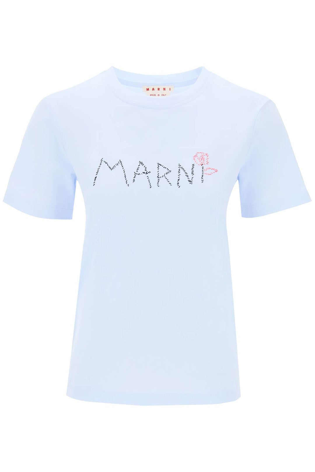 Other - Marni Hand - Embroidered Logo T-Shirt - 241418DTS000006 - 00B21 - 38 - Ask Me Wear