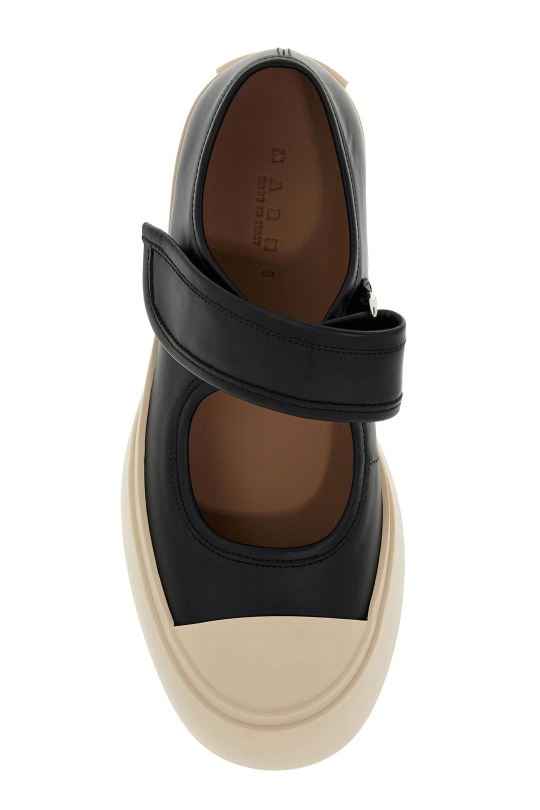 Shoes - Marni Pablo Mary Jane Nappa Leather Sneakers - 242418NCX000001 - 00N99 - 37 - Ask Me Wear