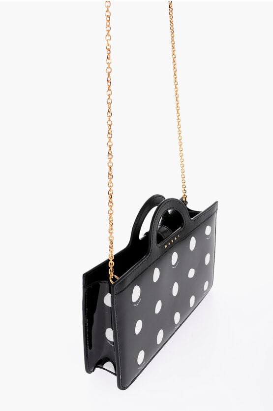 Accessories - Wallets & Card Holders - Marni Patent Leather Polka - dot Wallet with Tropicalia Chain - GC320231000106 - Ask Me Wear