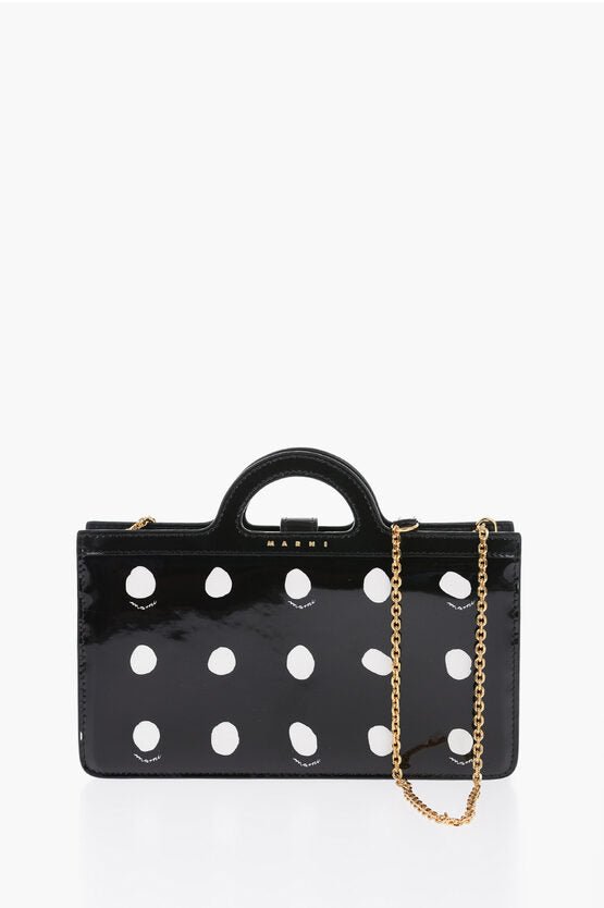 Accessories - Wallets & Card Holders - Marni Patent Leather Polka - dot Wallet with Tropicalia Chain - GC320231000106 - Ask Me Wear