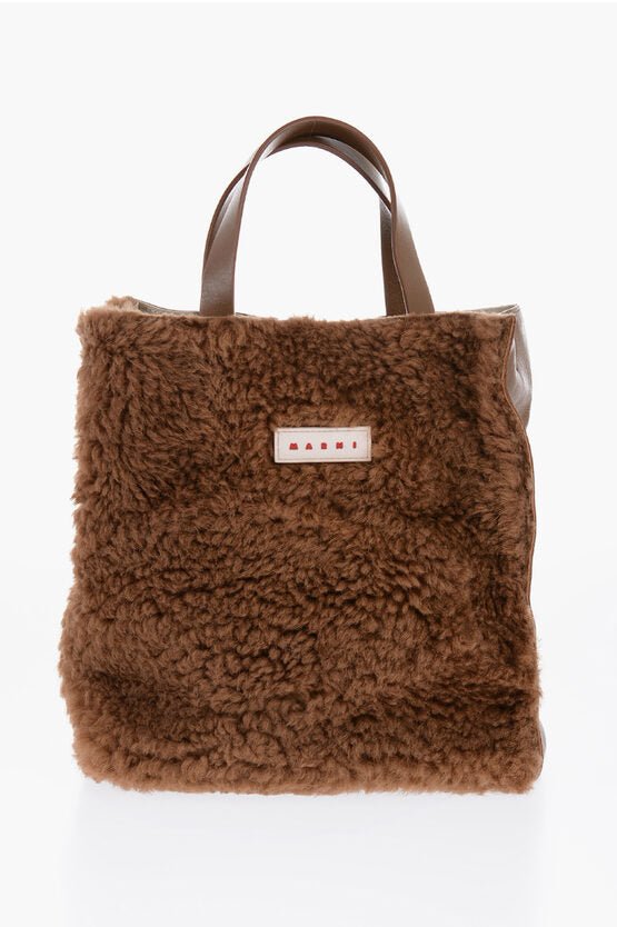 Marni - Other - Marni Shearling Detailing MUSEO Mini Tote Bag - 8050268392876 - Ask Me Wear