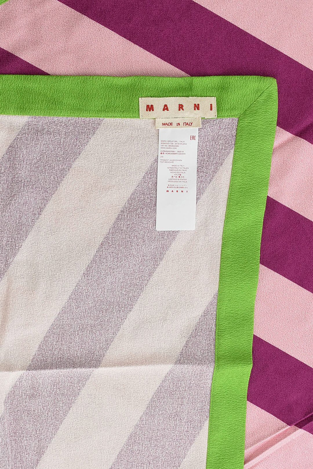  - Marni Striped Towel with Embroidery Logo - 8051169604563 - Ask Me Wear