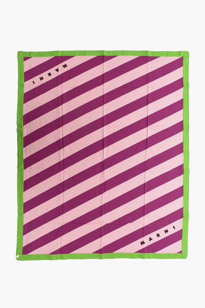  - Marni Striped Towel with Embroidery Logo - 8051169604563 - Ask Me Wear