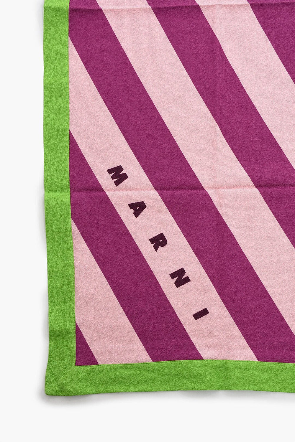  - Marni Striped Towel with Embroidery Logo - 8051169604563 - Ask Me Wear