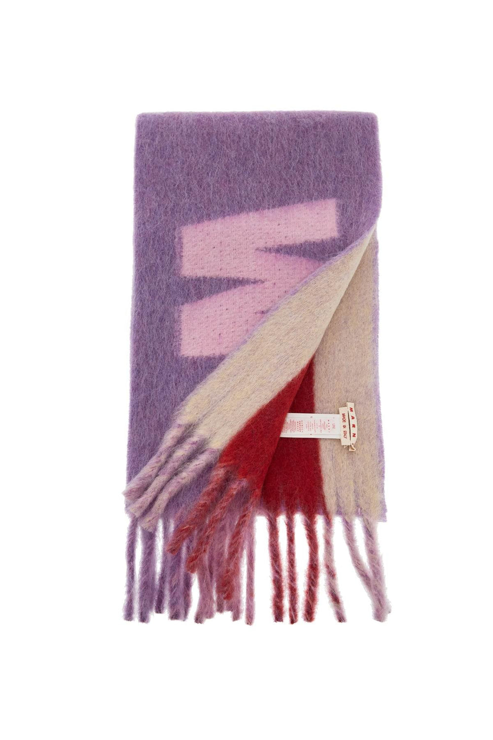 Other - Marni Wool And Mohair Scarf With Maxi Logo - 242418ASC000003 - JQC68 - os - Ask Me Wear