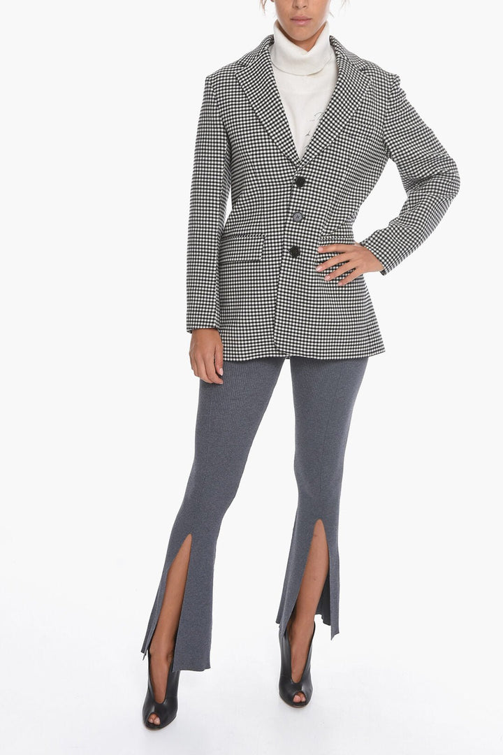 Clothing - Coats/Jackets - Marni Wool - houndstooth Reversible Blazer - 8051169869030 - Ask Me Wear