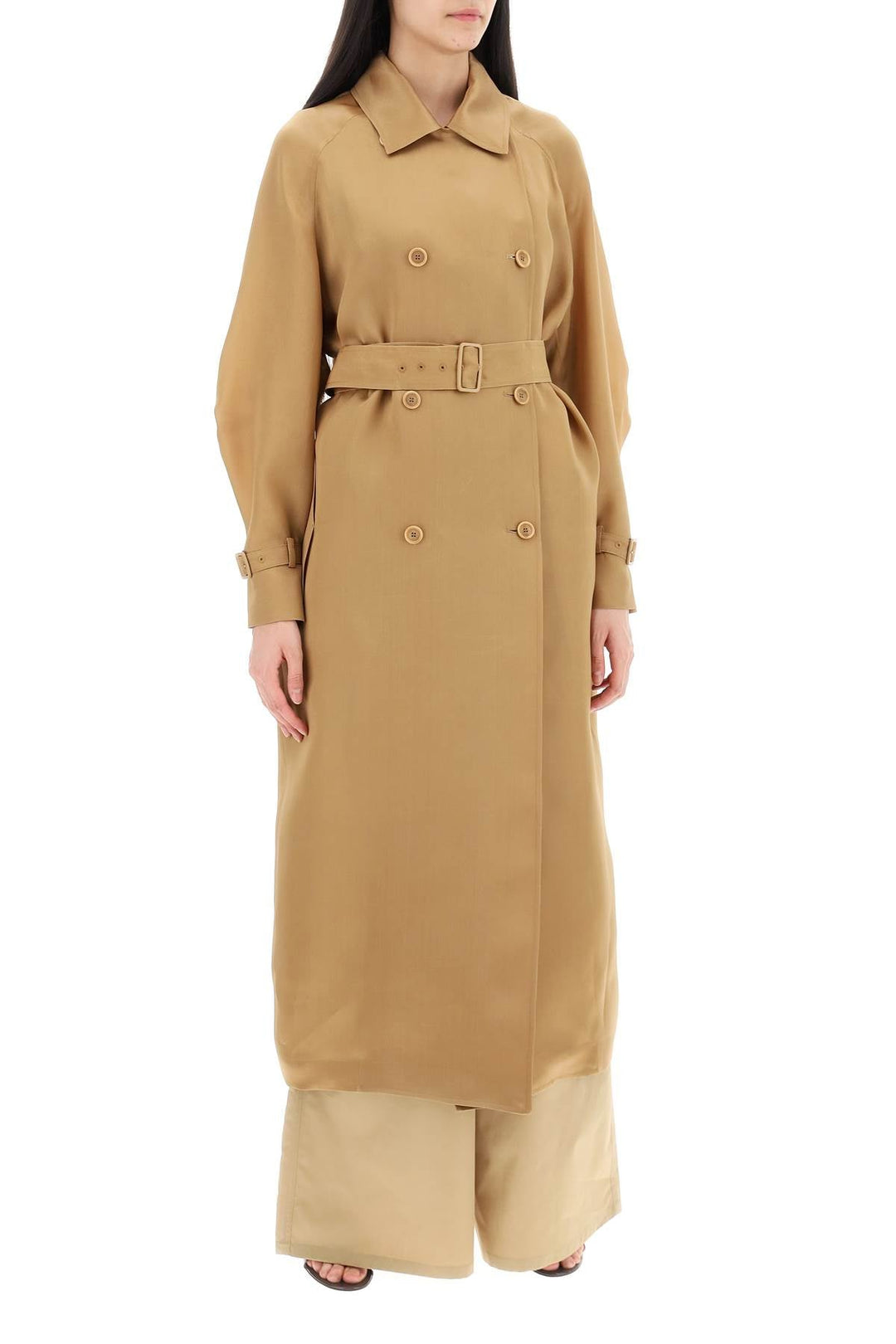 Clothing - Max Mara Double - Breasted 'sacco' Trench - 241717DCA000009 - 004C - 38 - Ask Me Wear