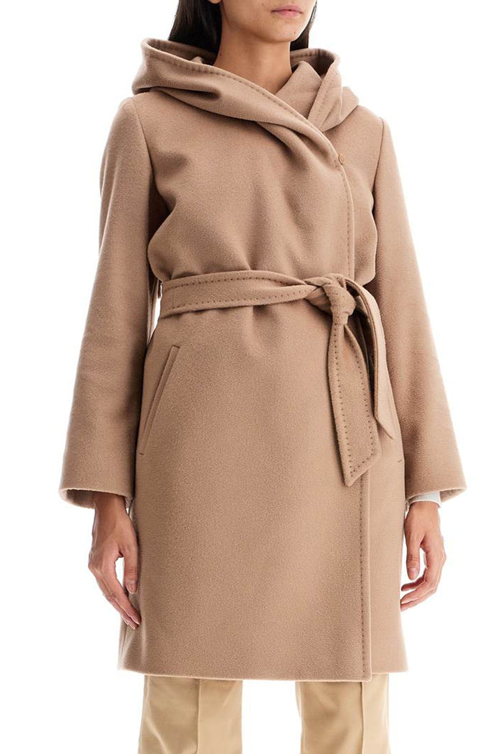 Clothing - Max Mara Studio Wool Coat With Hooded C - 242760DCA000011 - 006CM - 38 - Ask Me Wear