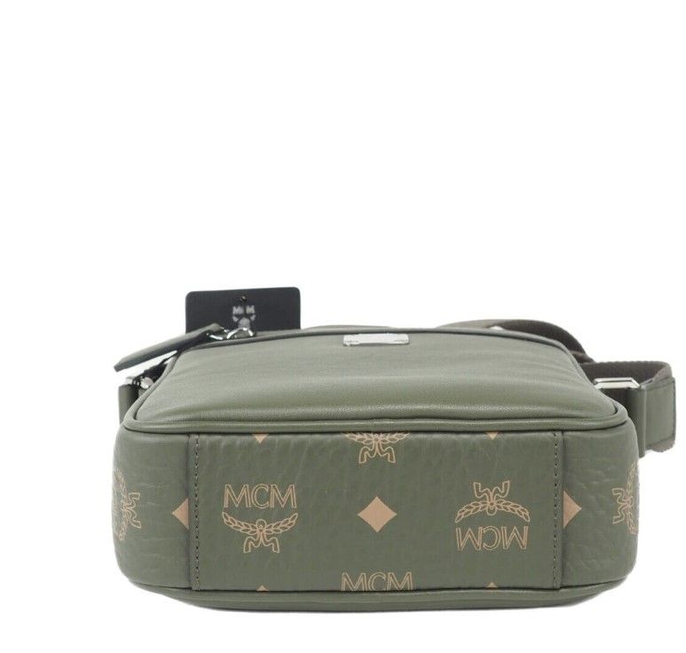  - MCM Klassik Mini Sea Turtle Visetos Mixed Leather Multifunction Crossbody Bag Green - 103176 - Ask Me Wear