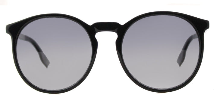 McQSunglasses - McQ MQ 0038S 003 Round Plastic Black Sunglasses with Grey Gradient Lens - MQ_0038S_003 - Ask Me Wear