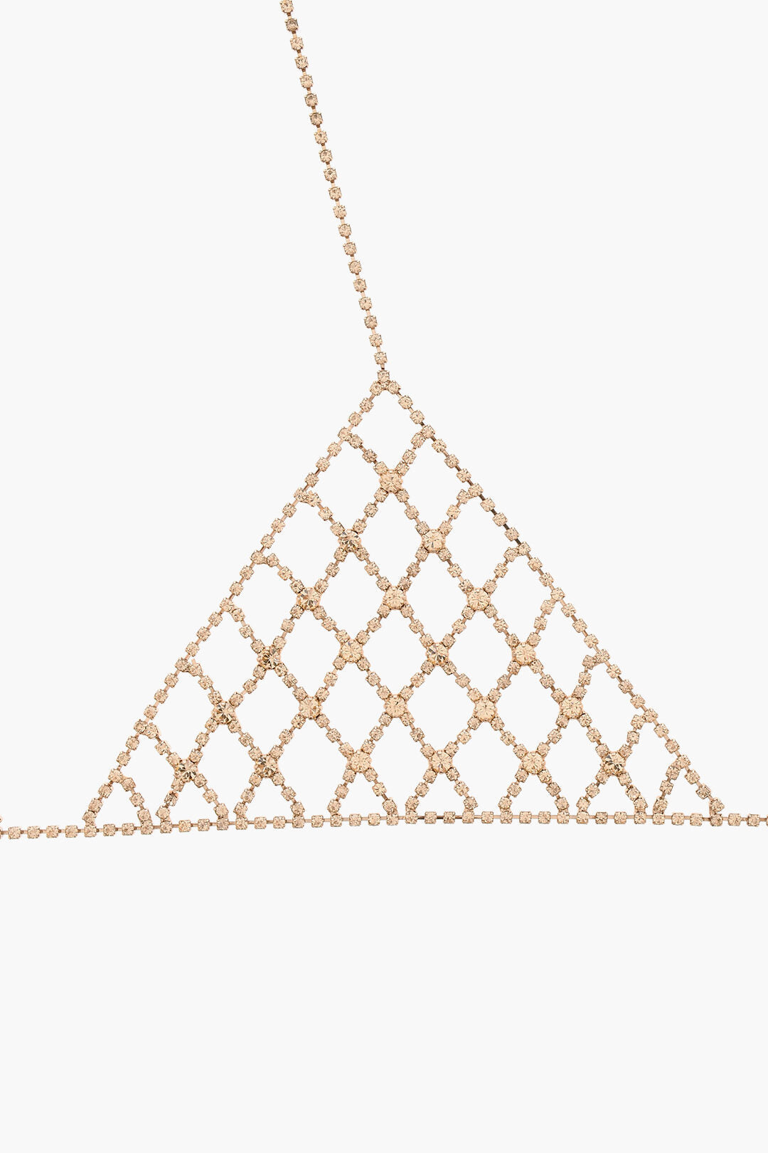 Dsquared2 Metal Bralette with Rhinestone Embellishment
