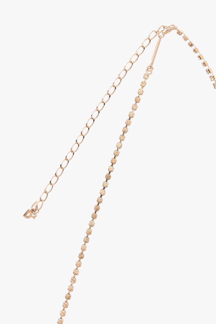 Dsquared2 Metal Bralette with Rhinestone Embellishment