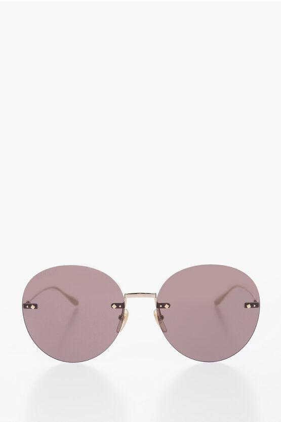 Gucci Metal Frame Round Sunglasses Enriched by Removable Pendants