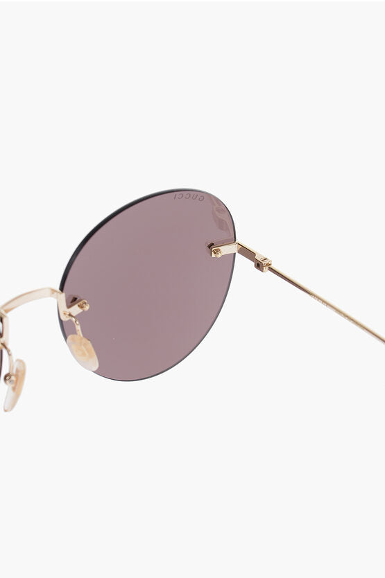 Gucci Metal Frame Round Sunglasses Enriched by Removable Pendants