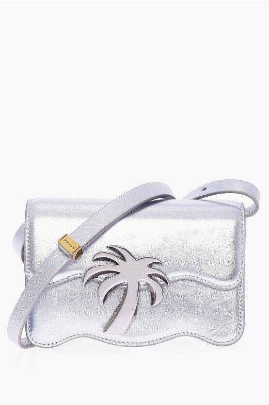 Palm Angels Metallic Leather PALM BEACH Crossbody Bag