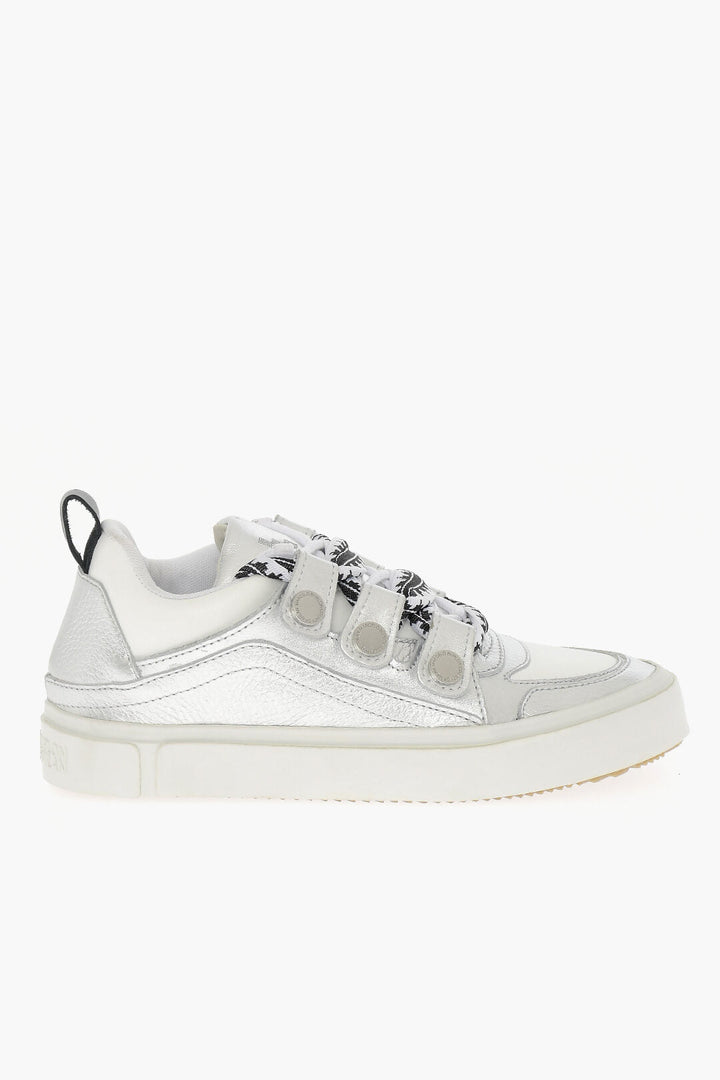 Marcelo Burlon Metallic Leather TICINELLA Low-Top Sneakers