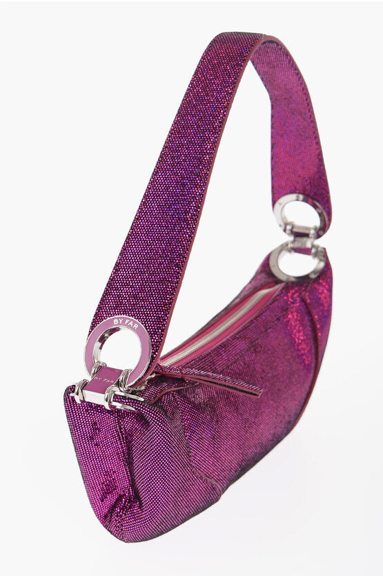 By Far Metallic Soft Leather MINI AMIRA Shoulder Bag