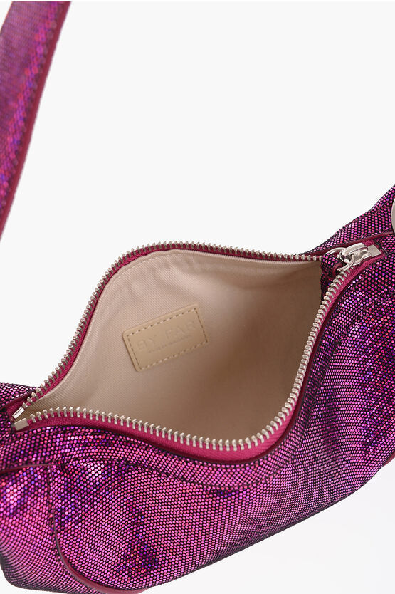 By Far Metallic Soft Leather MINI AMIRA Shoulder Bag