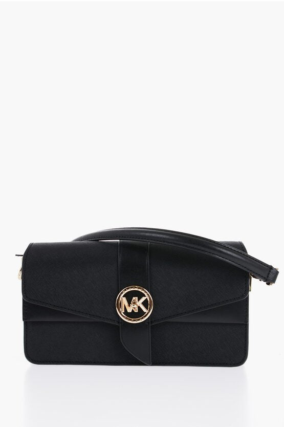 Bags - Michael Kors Saffiano Leather GREENWICH Shoulder Bag - 194900930854 - Ask Me Wear