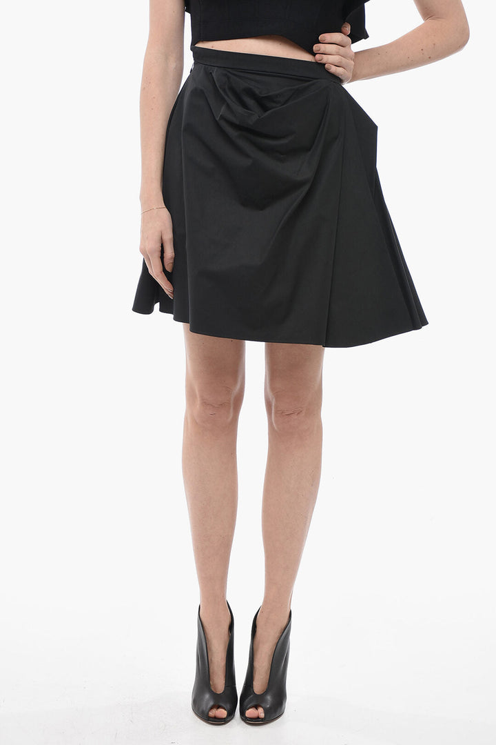 Alexander McQueen Miniskirt with Side Drape