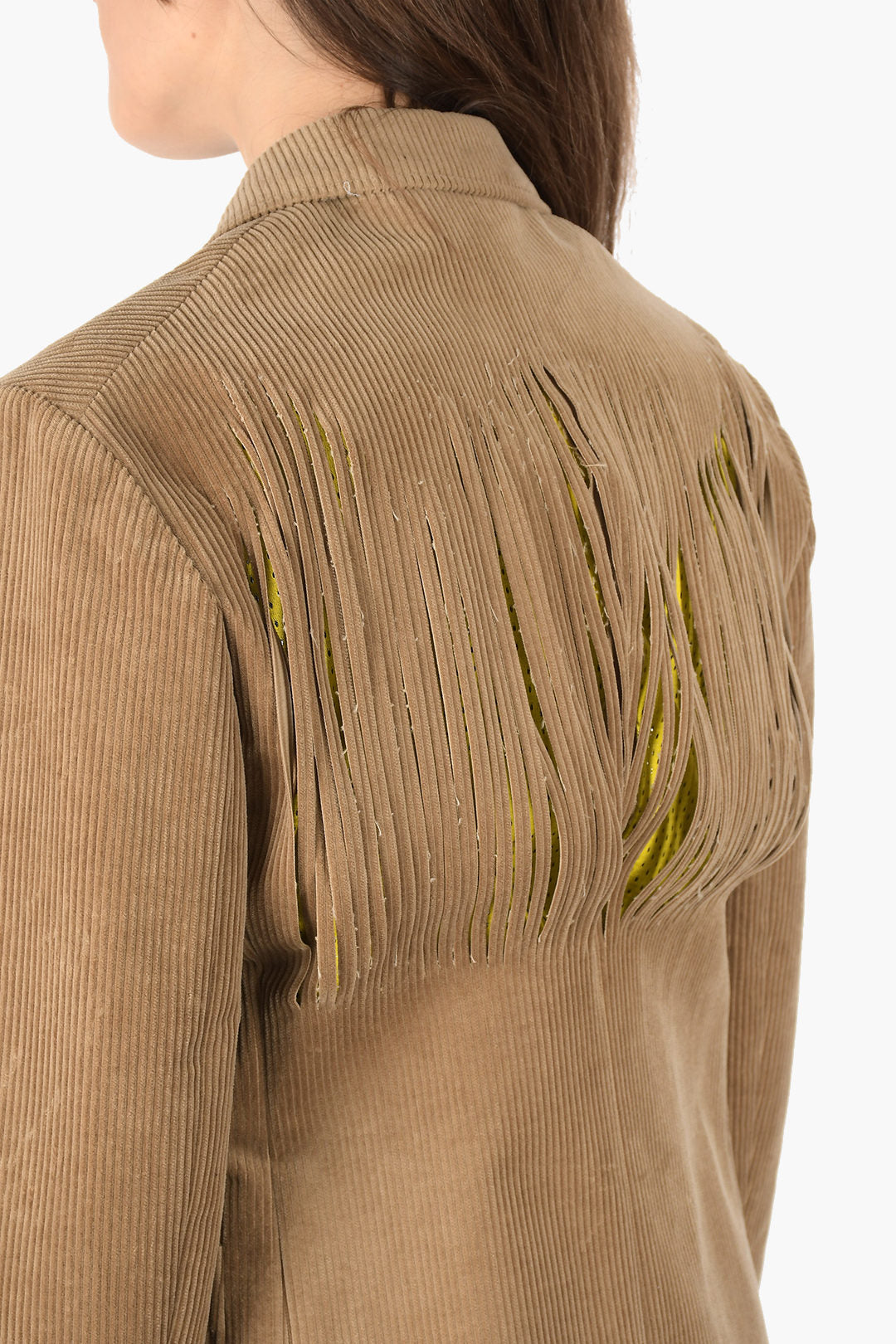 Maison Margiela MM0 corduroy notch lapel 2-button blazer