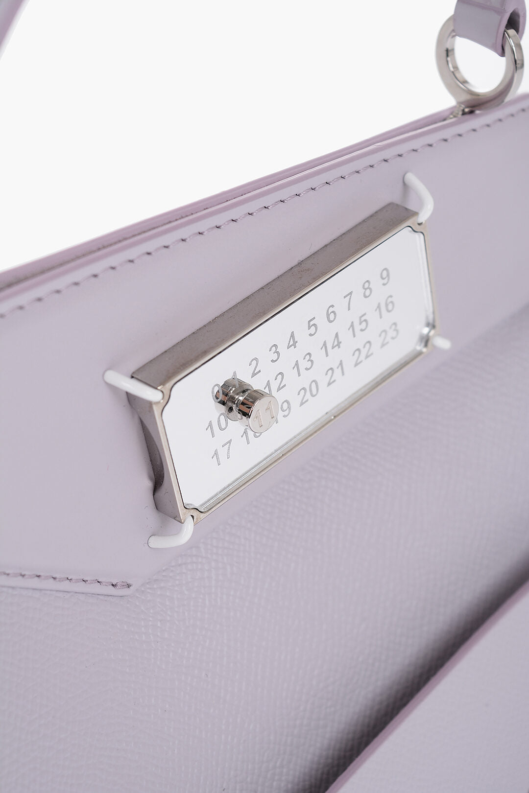 Maison Margiela MM11 Leather Bag with Logoed Clip Fastening