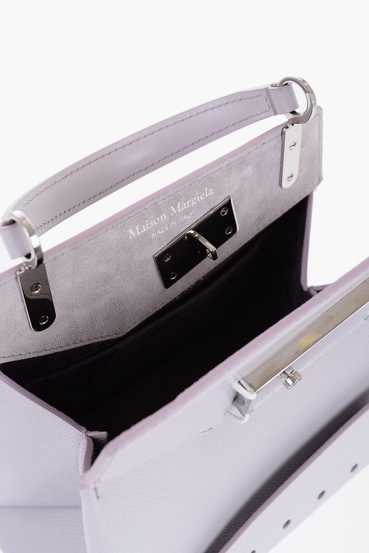 Maison Margiela MM11 Leather Bag with Logoed Clip Fastening