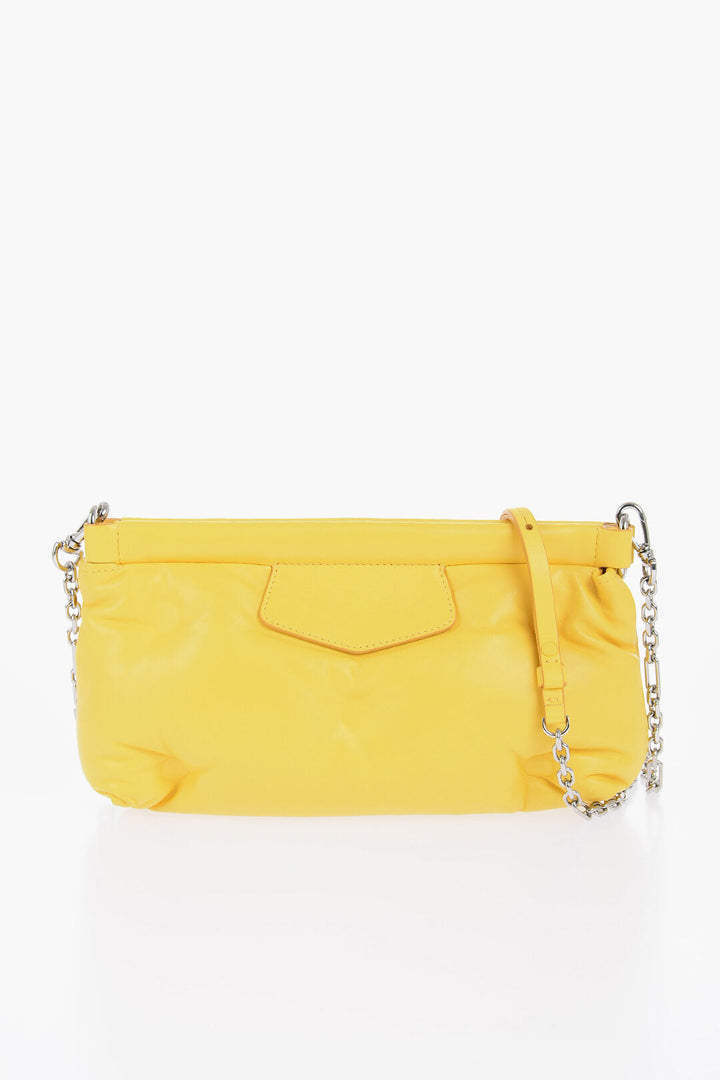 Maison Margiela MM11 Leather Quilted Clutch with Removable Shoulder Straps