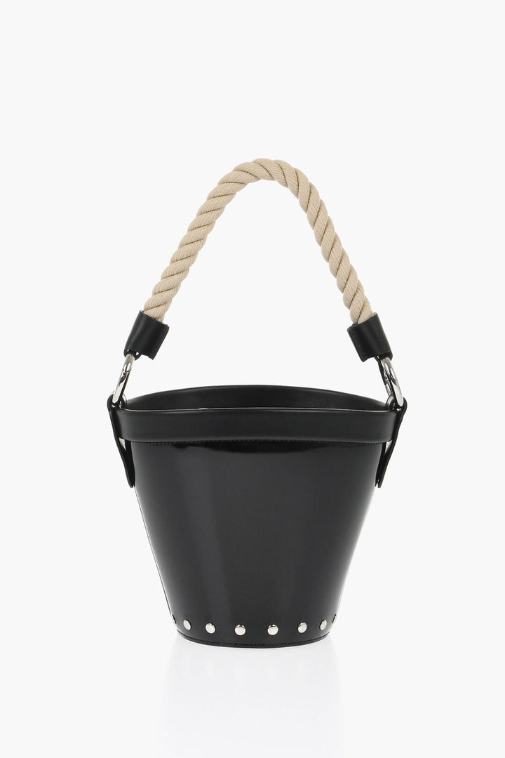 Maison Margiela MM11 Patent Letaher Bucket Bag with Removable Strap