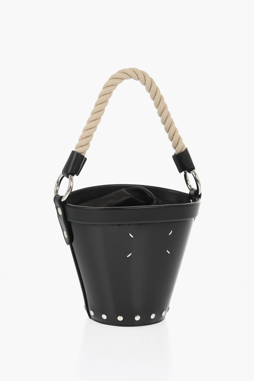 Maison Margiela MM11 Patent Letaher Bucket Bag with Removable Strap