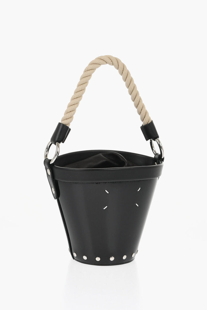 Maison Margiela MM11 Patent Letaher Bucket Bag with Removable Strap