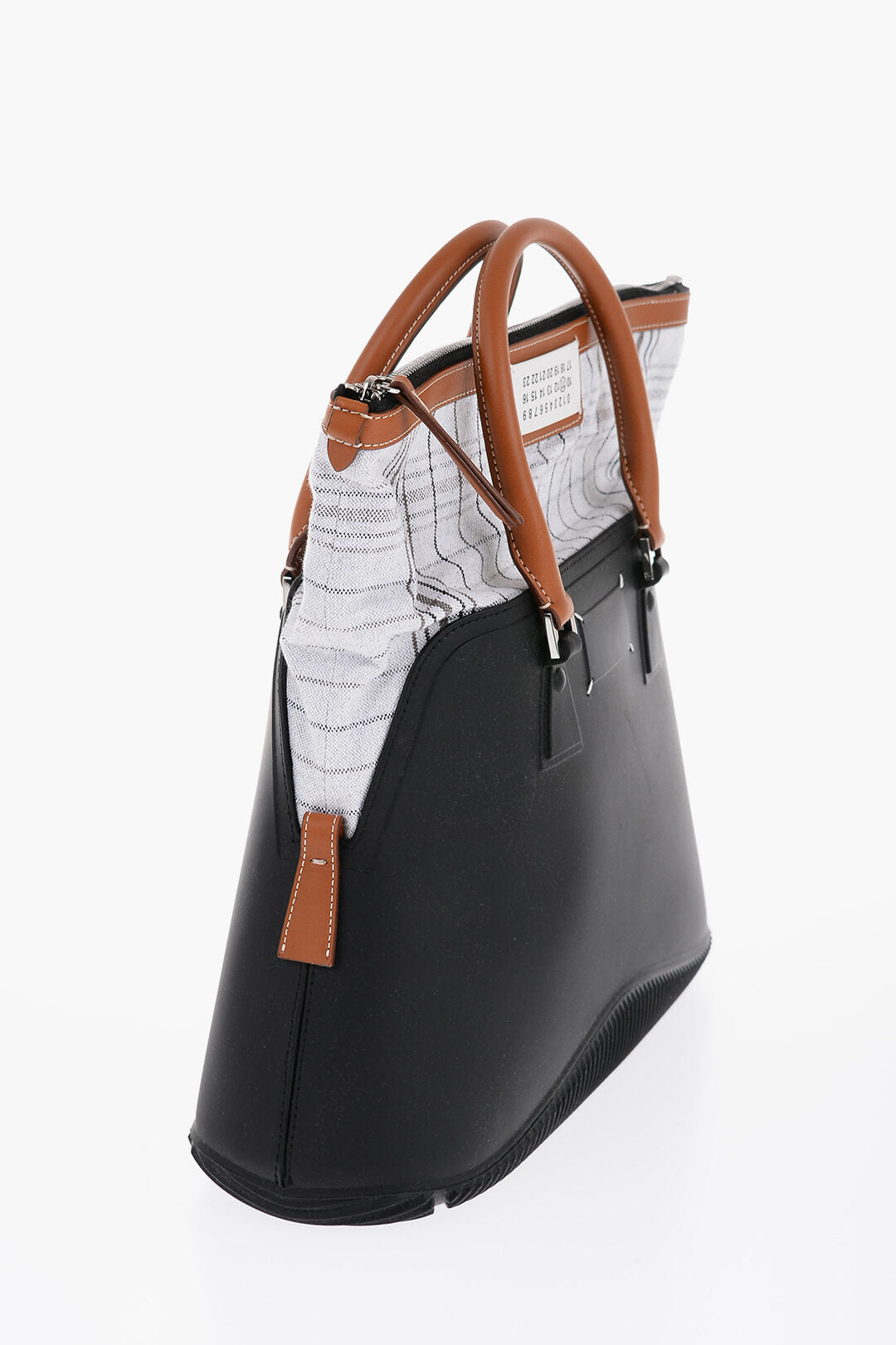Maison Margiela MM11 Rubber Hand Bag with Leather Trims