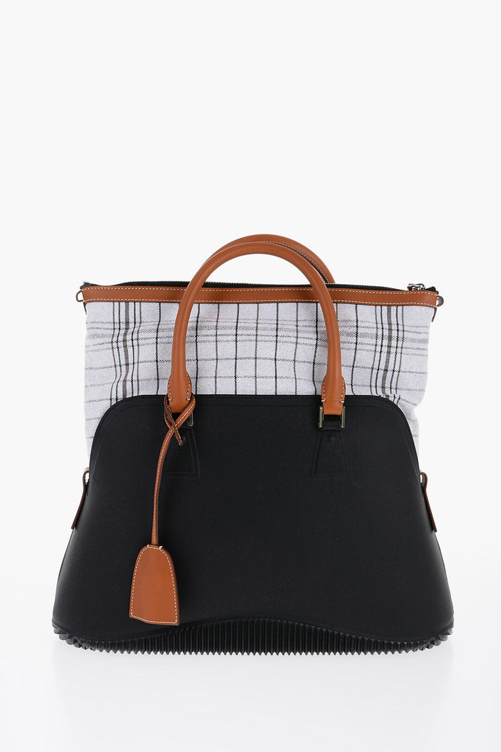Maison Margiela MM11 Rubber Hand Bag with Leather Trims