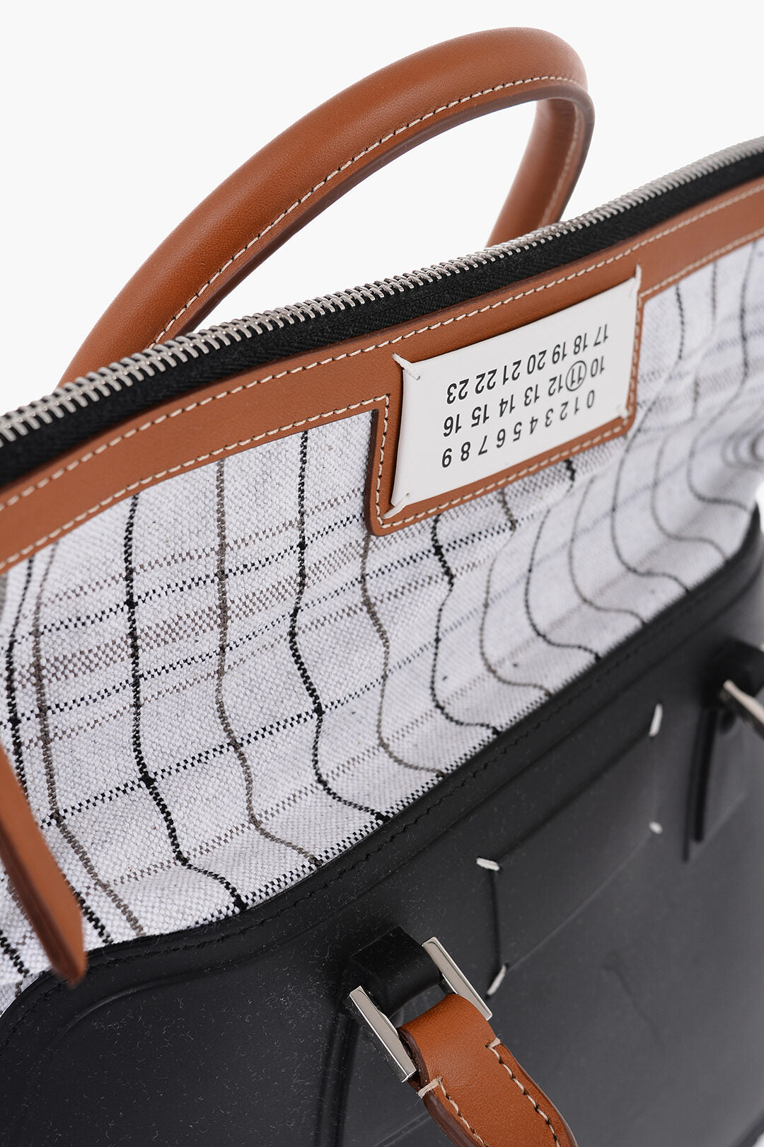 Maison Margiela MM11 Rubber Hand Bag with Leather Trims