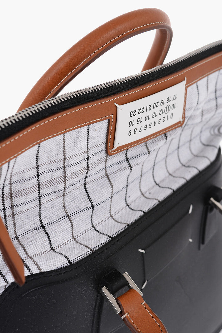 Maison Margiela MM11 Rubber Hand Bag with Leather Trims