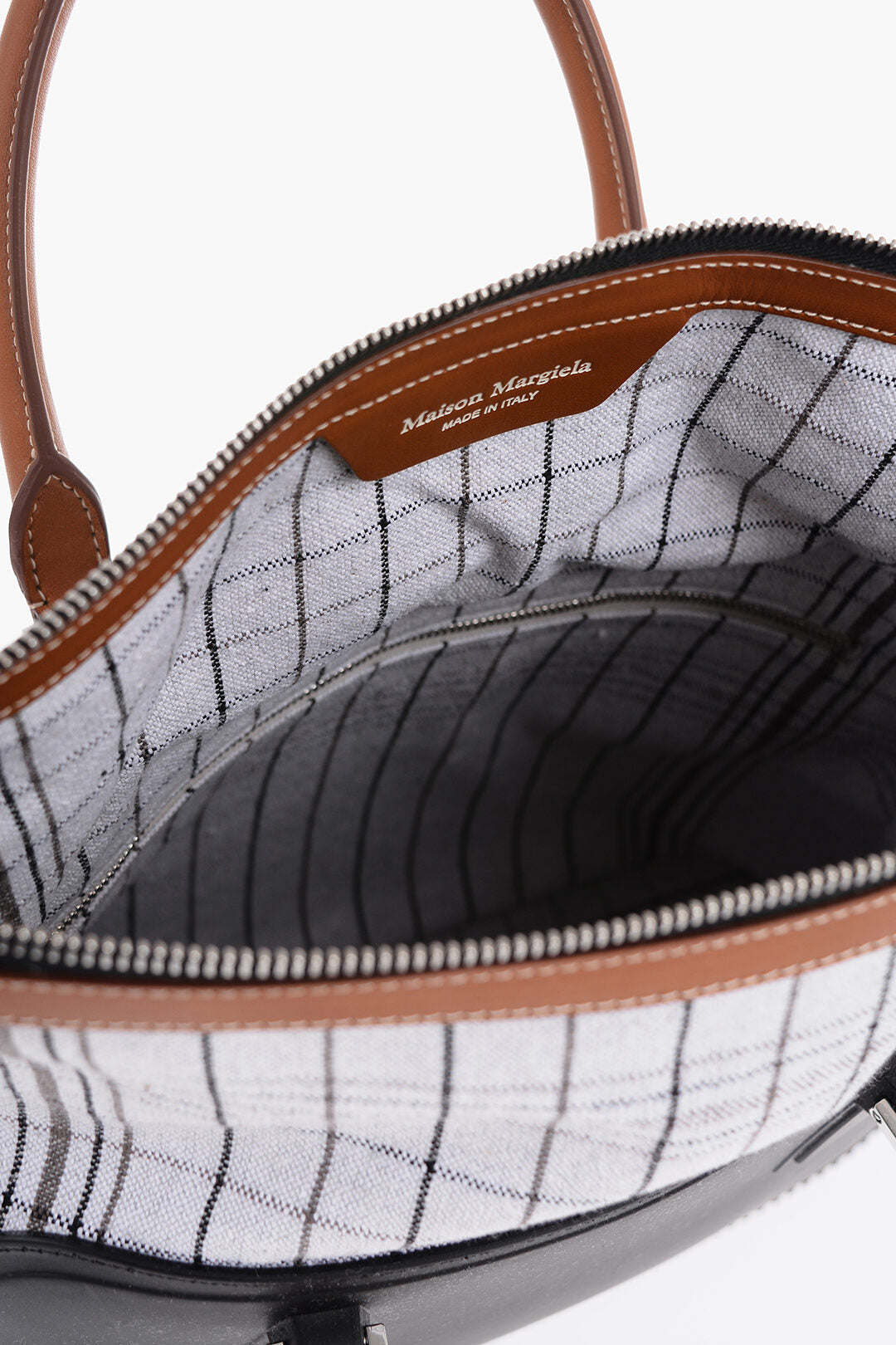 Maison Margiela MM11 Rubber Hand Bag with Leather Trims