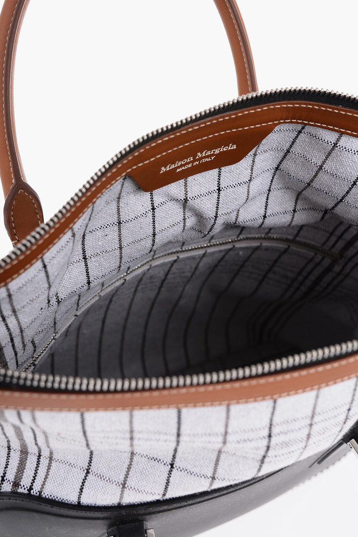 Maison Margiela MM11 Rubber Hand Bag with Leather Trims