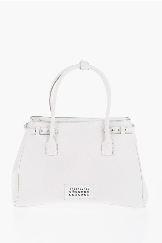 Bolso de mano de piel texturizada con correa de hombro extraíble MM11 de Maison Margiela