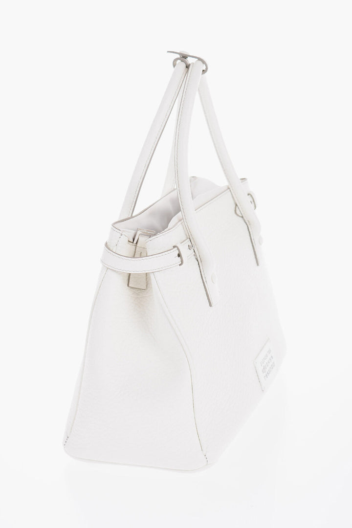 Maison Margiela MM11 Textured Leather Hand Bag with Removable Shoulder Strap