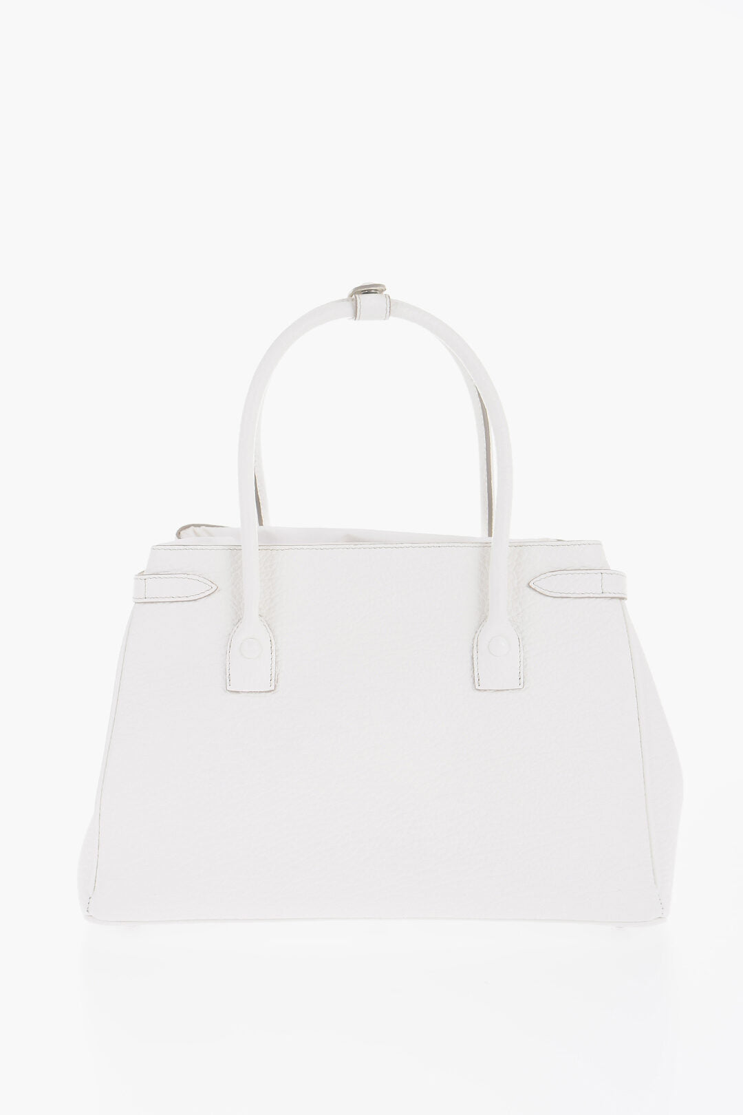 Maison Margiela MM11 Textured Leather Hand Bag with Removable Shoulder Strap