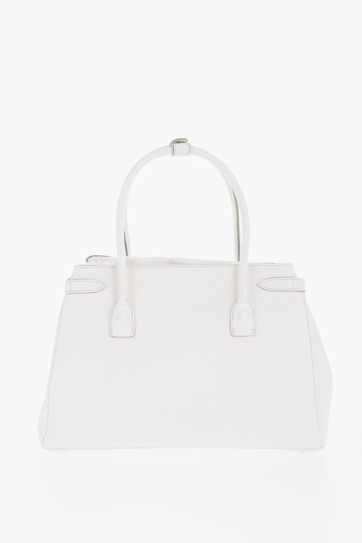 Maison Margiela MM11 Textured Leather Hand Bag with Removable Shoulder Strap
